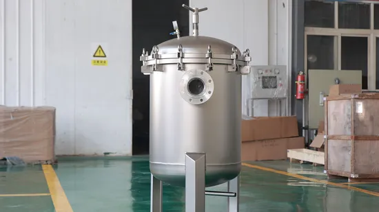 Food Grade 304 Stainless Steel Multi Bag Filter Housing